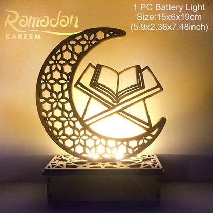 EID Night Light EID Mubarak Ramadan Decoration for Home Islam Muslim Party Decor Eid Al Adha Ramadan and Eid Ramadan Kareem