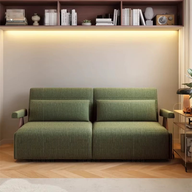 Green Living Room Sofas Corduroy Recliners Nordic 2025 Bedroom Chaise Sofa Bed Puffs Foldable Divano Sottovuoto Furniture Home