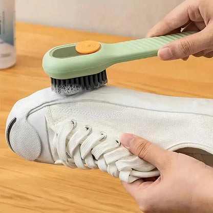 Multi-Surface Liquid Shoe Brush - Soft Bristles & Ergonomic Handle for Bathroom, Kitchen & Laundry Cleaning