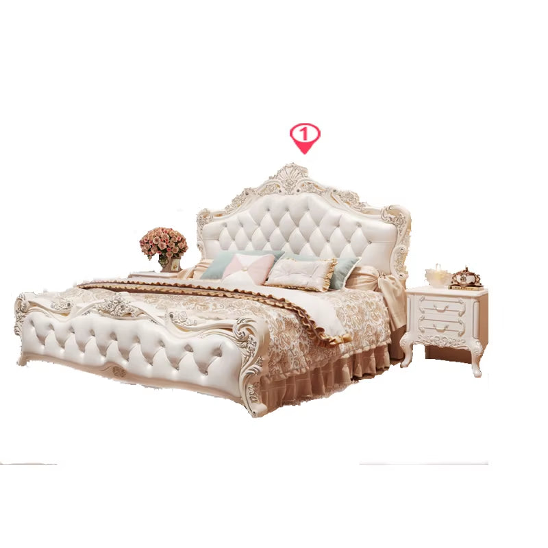 Large Girls Bedrooms Double Bed Board Box Young Luxury Household Double Bed Storage Modern Camas De Dormitorio Furniture Home