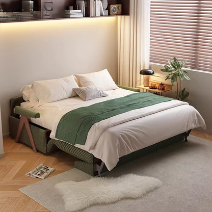 Green Living Room Sofas Corduroy Recliners Nordic 2025 Bedroom Chaise Sofa Bed Puffs Foldable Divano Sottovuoto Furniture Home