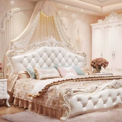 Large Girls Bedrooms Double Bed Board Box Young Luxury Household Double Bed Storage Modern Camas De Dormitorio Furniture Home