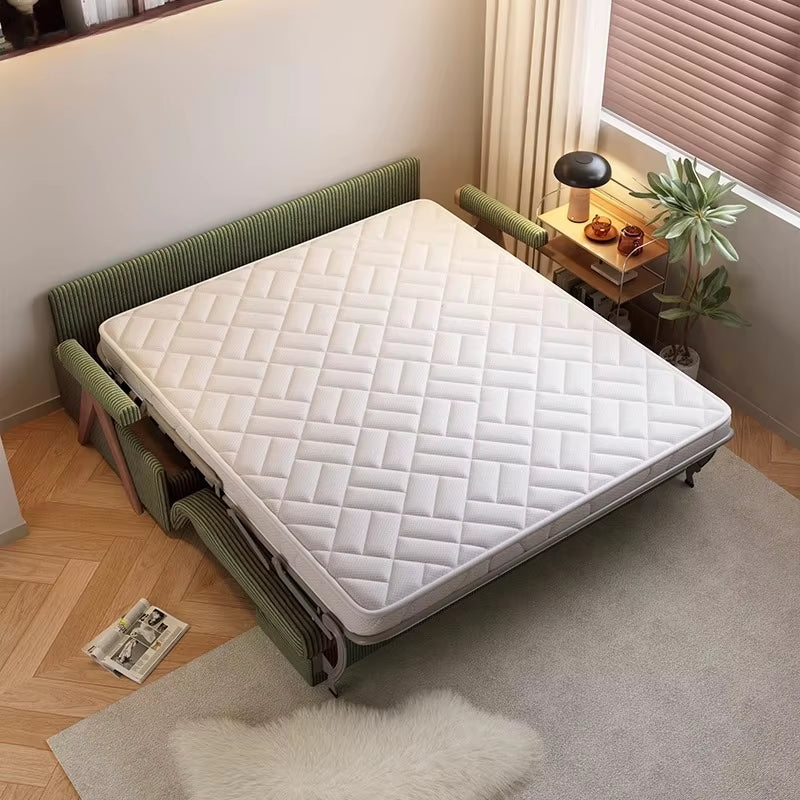 Green Living Room Sofas Corduroy Recliners Nordic 2025 Bedroom Chaise Sofa Bed Puffs Foldable Divano Sottovuoto Furniture Home